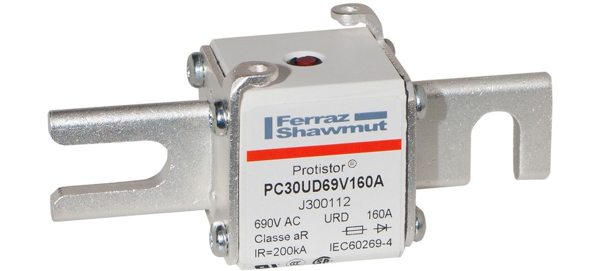 J300112 - PROTISTOR® SB aR, slotted blade, DIN80, DIN 43653, D08A, sz.30, 690VAC, 160A